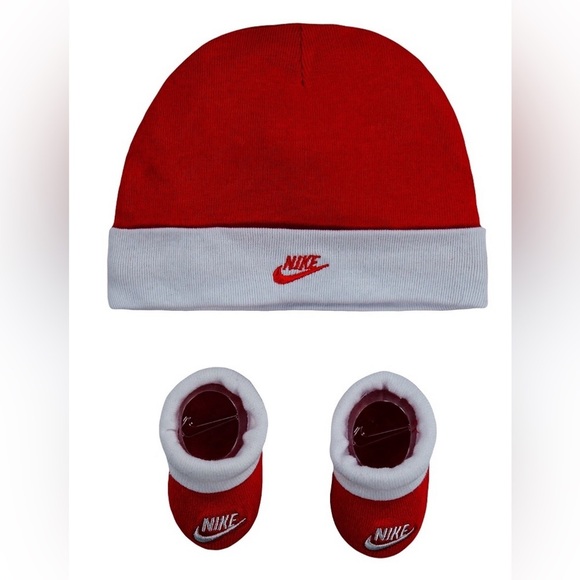 Nike Other - Newborn Baby Nike Futura Beanie
Hat and Bootie Set